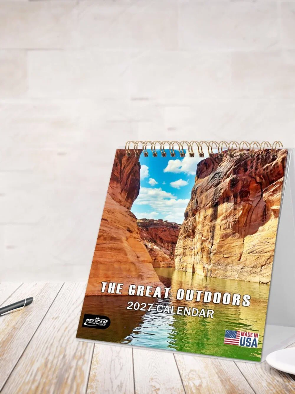 2027-12 Months Desk Calendar Desktop Planner with To-Do List (Outdoor)